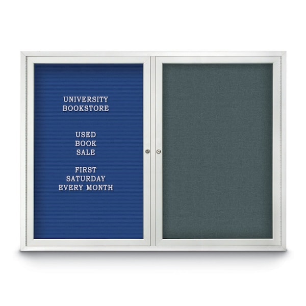 Corkboard, 72"x48", Medium Grey/Black